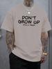 Wach Nicht Auf Es Ist Eine Falle Lustiger Druck Herren T-Shirts Lässiges Baumwoll-T-Shirt Rundhals Kleidung Sommer Hip Hop Mode Streetwear