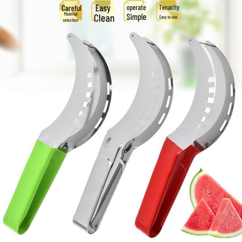 Stainless Steel Double-Headed Fruit Baller & Carving Knife with Watermelon Flesh Remover Spoon