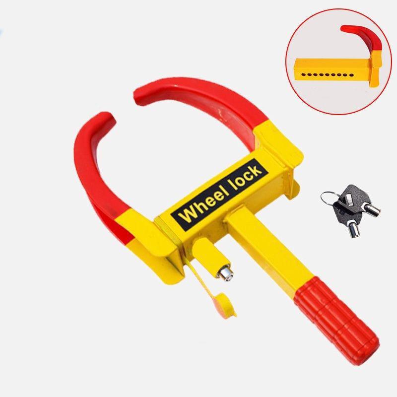 Anti Theft Car Clutch Lock Auto Steering Wheel Brake Pedal Lock Throttle Security Steel Stainless Anti-Theft Tool Pedal Car Lock