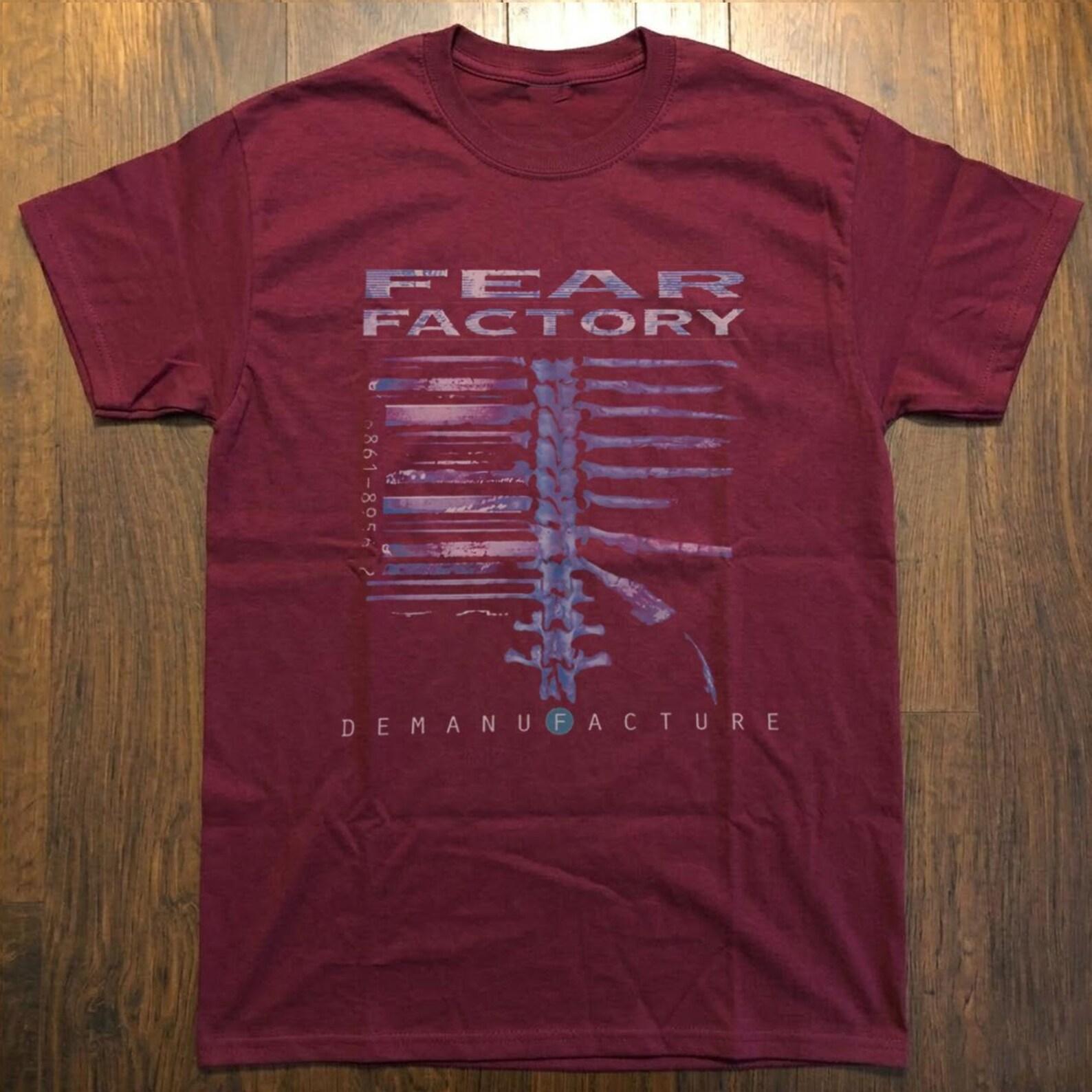 Fear Factory Metal Band T shirt, Demanufacture Album shirt, 90s Style Graphic Tee L