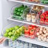 1PC Large Capacity Transparent Refrigerator Storage Box Space Saving Kitchen Food Cabinet Organizer Easy Pull Out Design