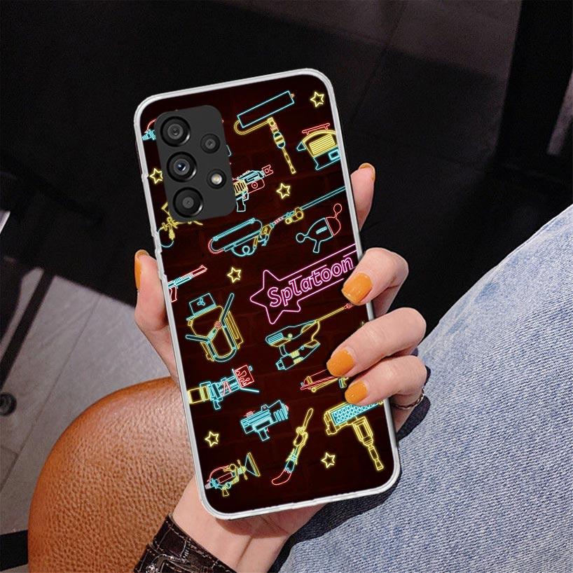 Game S-Splatoons Phone Case For Samsung Galaxy A52 A32 A22 A12 A51 A31 A50S A30S A20S A10S Note 20 Ultra 10 Plus S10 A72 A71 Gal