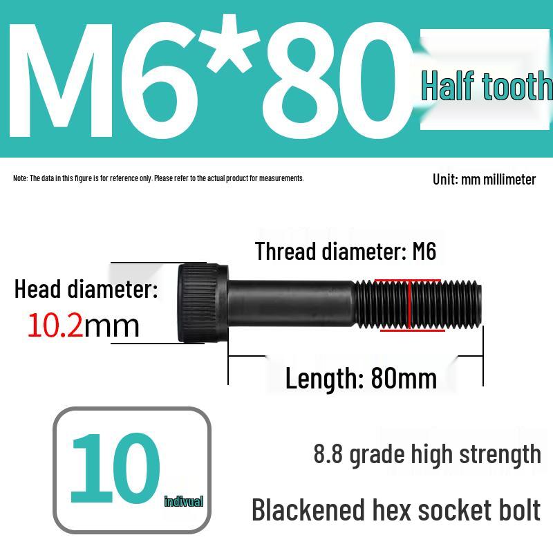 8.8 High-Strength Socket Head Cap Screw Bolt (M4-M20)