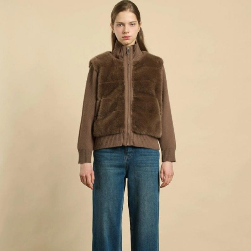 BCBG Poufer Knit Zip Jumper B6s1g580