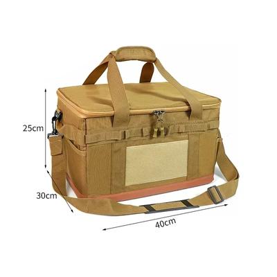 30L Outdoor Foldable Camping Picnic Storage Bag Large Storage Tableware Bag Hiking Travel Cooking Utensil Organizer