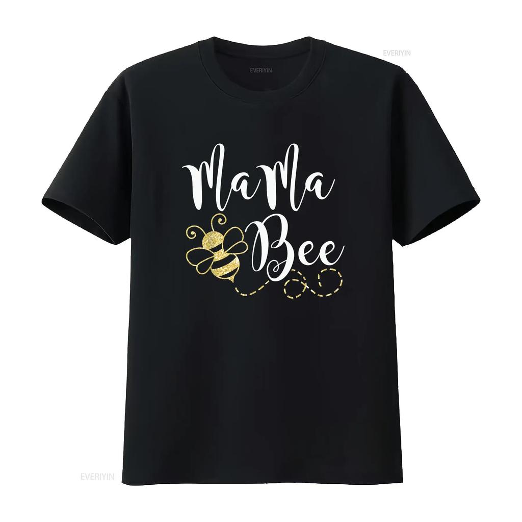 Birthday Bee Family Mama Mom Mothers for Women T shirt vintage Washed Unisex Comfortable Versatile graphic Casual Stylish