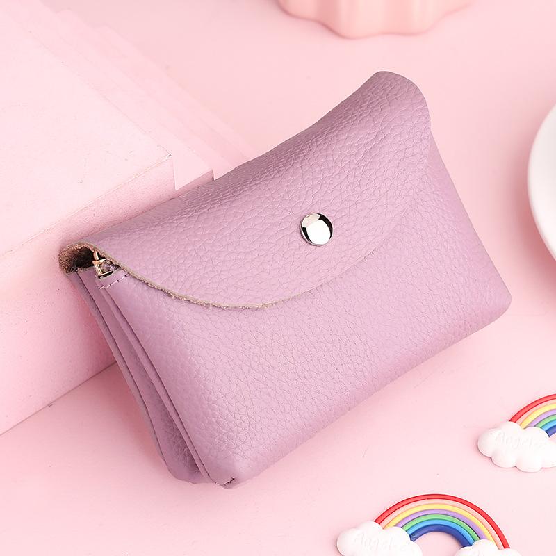 Leather Change Bag, Women's Coin Bag, Money Bag, Key Bag, First Layer Cowhide Small Wallet, Card Bag, Mini Soft Leather Small Bag.