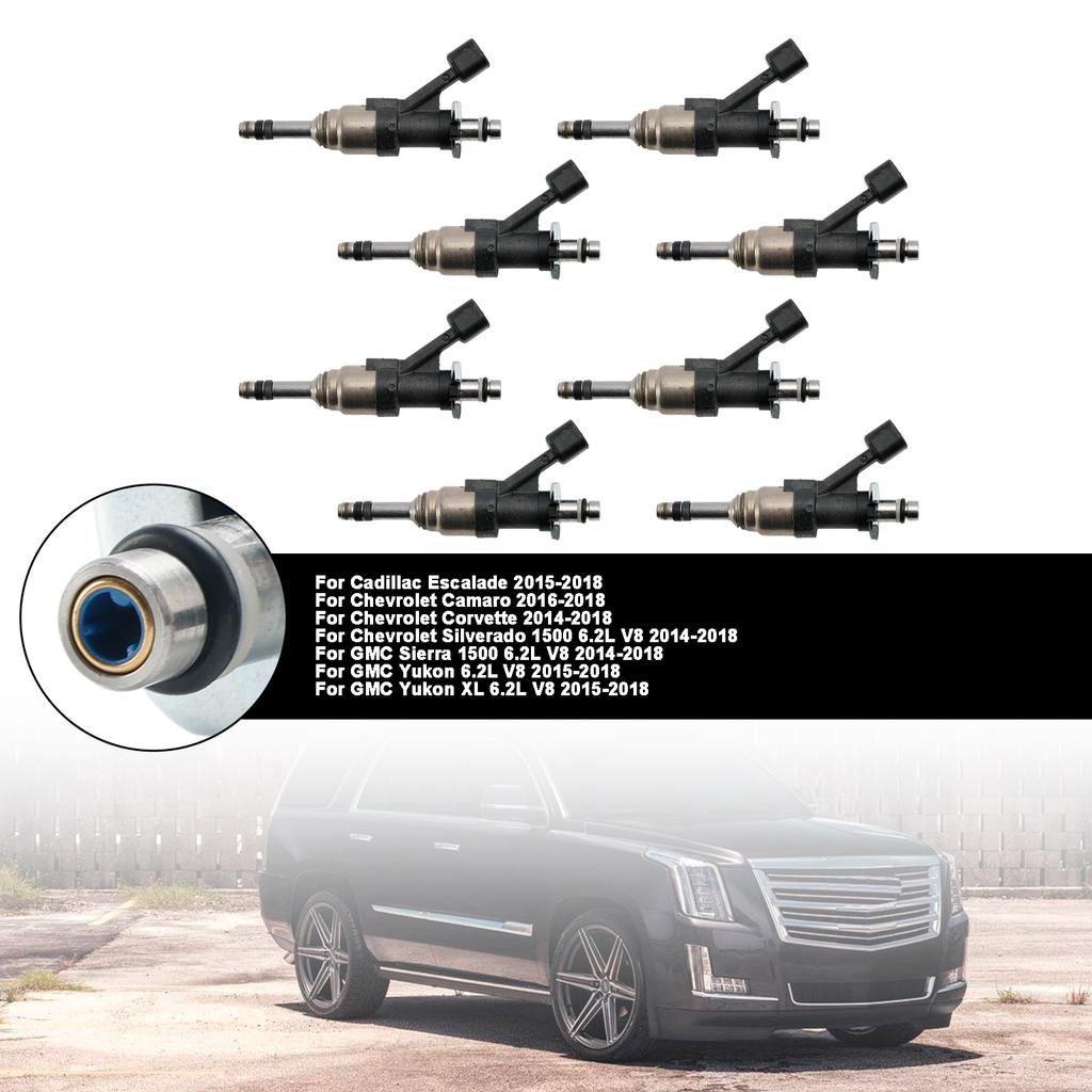 8 Stück Einspritzdüsen 12668393 Passend für Cadillac Escalade 2015-2018 Passend für Camaro 16-18