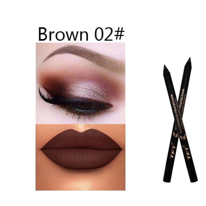 Long lasting Lipliner Pencil 15 Colors Make up Lip Cosmetic Matte Soft Lip Liner Stick As Eyeliner Pen For Women's Makeup Korean