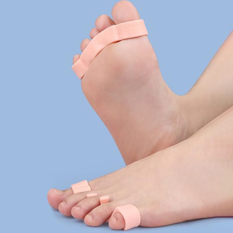 2Pcs Sebs Finger Toe Separator 2 Colors Flexible Thumb Valgus Corrector Relieve Thumb Valgus Foot Care