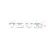 3D Stereoscopic TDV8 Chrome Black ABS Letters Emblem Car Rear Trunk Decoration Badge Sticker For SUV Car Accessories