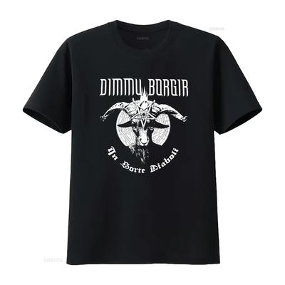 New Dimmu Borgir In Sorte Diaboli Norwegian Black Music Logo T Shirt Sizes S 4Xl Vintage Top For Everyday Wear