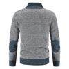 Men's Plus Velvet Thickened Stand Collar Cardigan Zipper Sweater - Autumn/Winter Warm Loose Knitwear