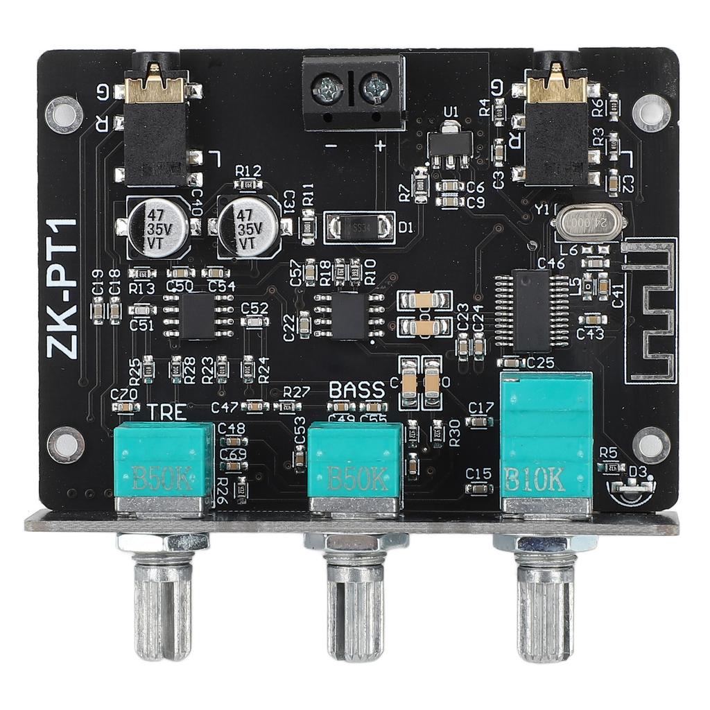 ZK PT1 Wireless BT 5.0 Decoder Board 2 Channel Stereo AUX Output BT Receiver Amplifier Board with