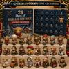 2027 Louskáček Adventní kalendář Slepá krabička Santa Claus Vánoční Mahjong Adventní kalendář Odpočet 24 dnů