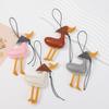 DIY Pu Leather DuckKeychain Hanger Bag Charm Cute Scarf Duck Pendant Bag Ornament