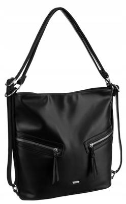 Klassische, geräumige Damenhandtasche aus Öko-Leder - Rovicky