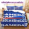 football Logo Pattern Bedding Quilt Set Quilt Cover Pillowcase Home Decoration Birthday Gift (1*duvet cover+ 2*pillowcase, without core)