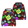 Geometry Dash Tecknad Trendig 3D-printad Anime Huvtröja Hoodie för Män och Kvinnor Gåvor