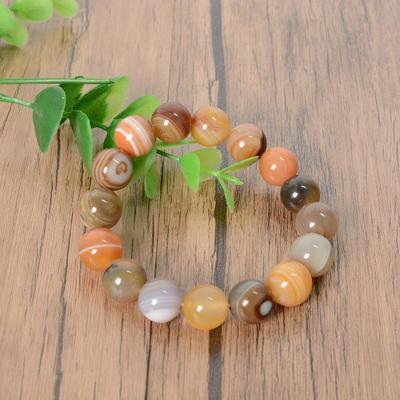 High-Fidelity Agate Beaded Bracelet for Men and Women - Buddhist Prayer Beads, Wenwan, New Chinese Style