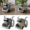 Semi Truck Shape Coffee Cup Novelty Resins Truck Shape Coffee Mug Kitchen Ornament for Truck Lover Office and Home Use