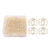 80PCS Camera Shaped Paper Clip Gold/Rose Gold with Storage Box Paperclip Multi-functional 29*25mm Metal Paper Clip Office Home