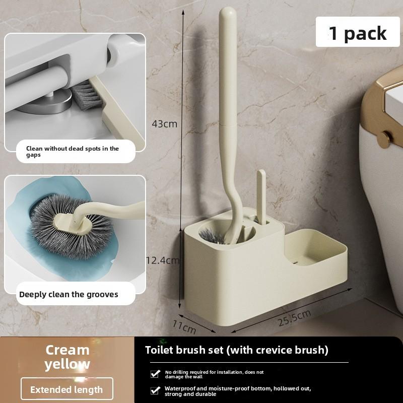 

Wall-mounted Toilet Brush Household No Dead Angle Bathroom Brush 2025 New Bathroom Toilet Cleaning Small Brush