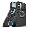 KEYSION 360° Rotating Ring Stand Phone Case for OPPO A6x 5G A6 A6t Pro A6s 5G Slide Camera Protection Magnetic Shockproof Cover