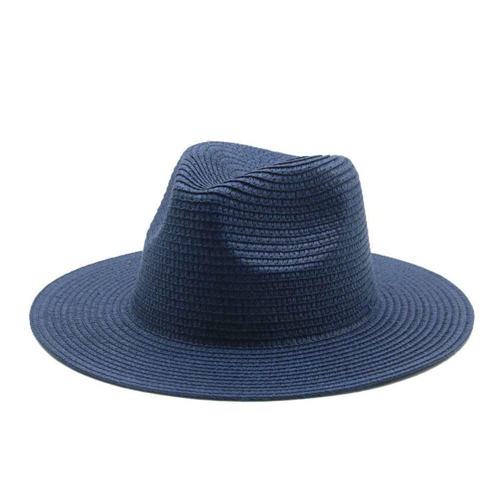 Large Panama Straw Hat Wide Brim British Dress Hat Fashion Panama Jazz Hat  Unisex