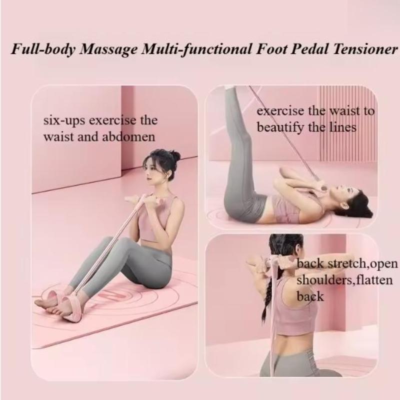 1 PCS Foot Pedal Resistance Band Sit - Up Assist Device Yoga Abdominal Curl Resistance Band for Women Home Fitness Equipment