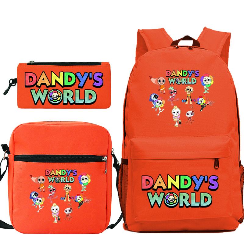 New Dandy's World Game Merchandise Cartoon Print Children's Backpack Cross-border Large-capacity Student Schoolbag