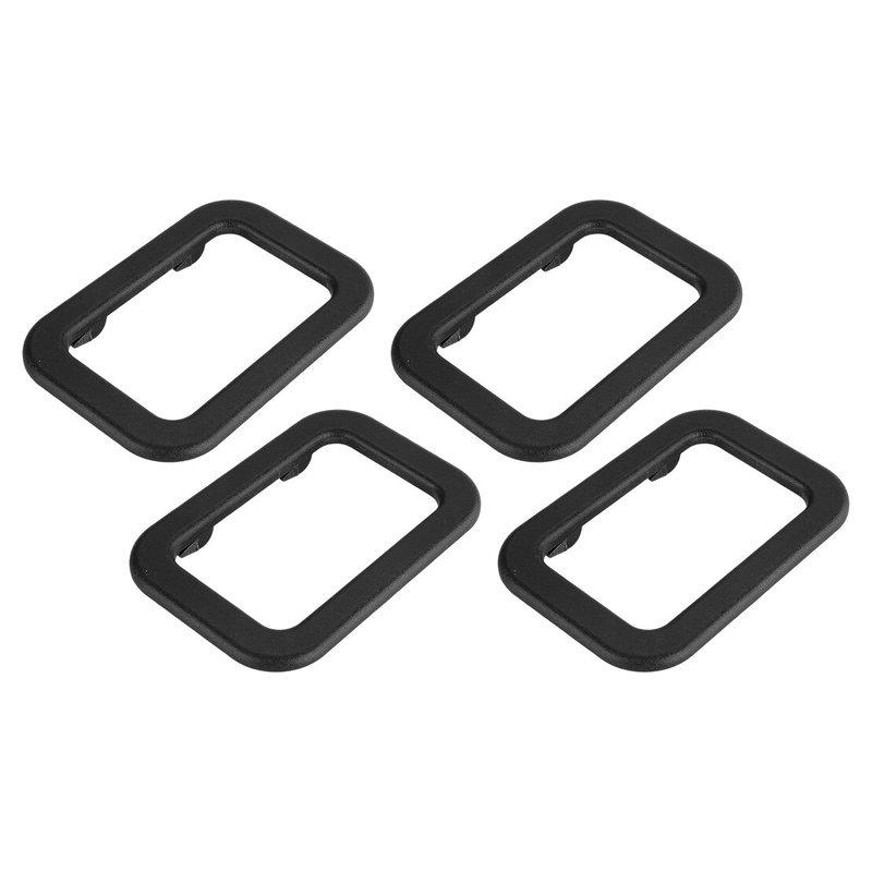 51211876043 4Pcs Interior Ide Door Handle Trim Bezel Frame Black Plastic Fit For BMW E30 E28 E23 E24 318i 325e 524TD 533i