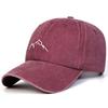Baseball Stitching Embroidered Denim Washed Mountain Neutral Gender Women  Men For Caps Spring Autumn Outdoor Adjustable Casual Hats Sunscreen Hat
