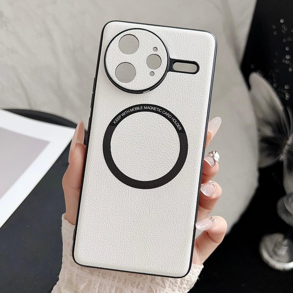 

Для Xiaomi POCO F7 Ultra чехол Роскошный PU кожаный беспроводной зарядный защитный чехол для телефона Чехол для Xiaomi POCO F7 Pro Shell For POCO F7 Pro белый