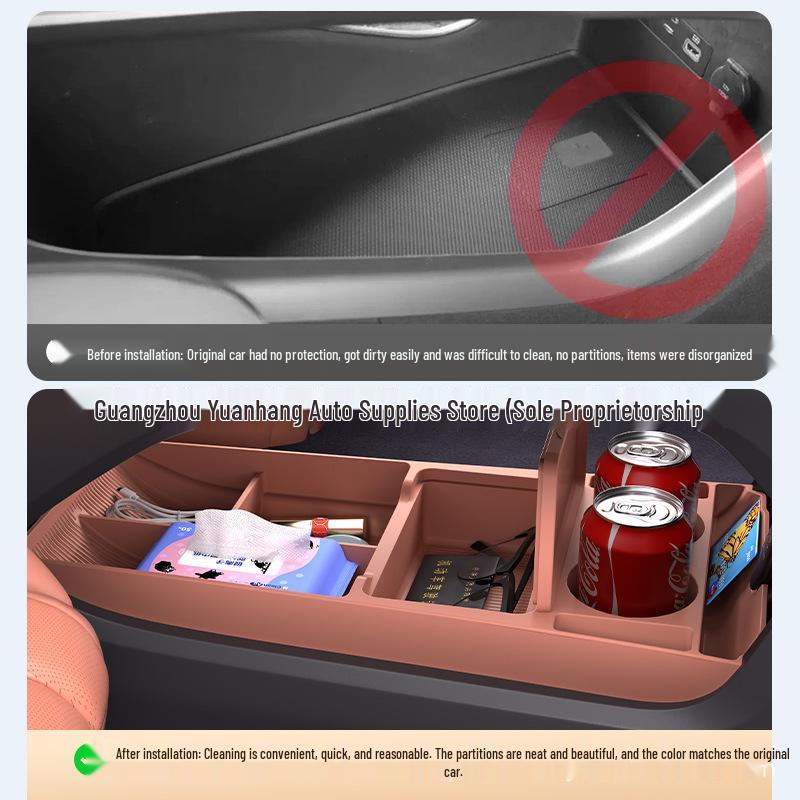 Geely Galaxy L6 Center Console Storage Box & Glasses Holder for 25 Models