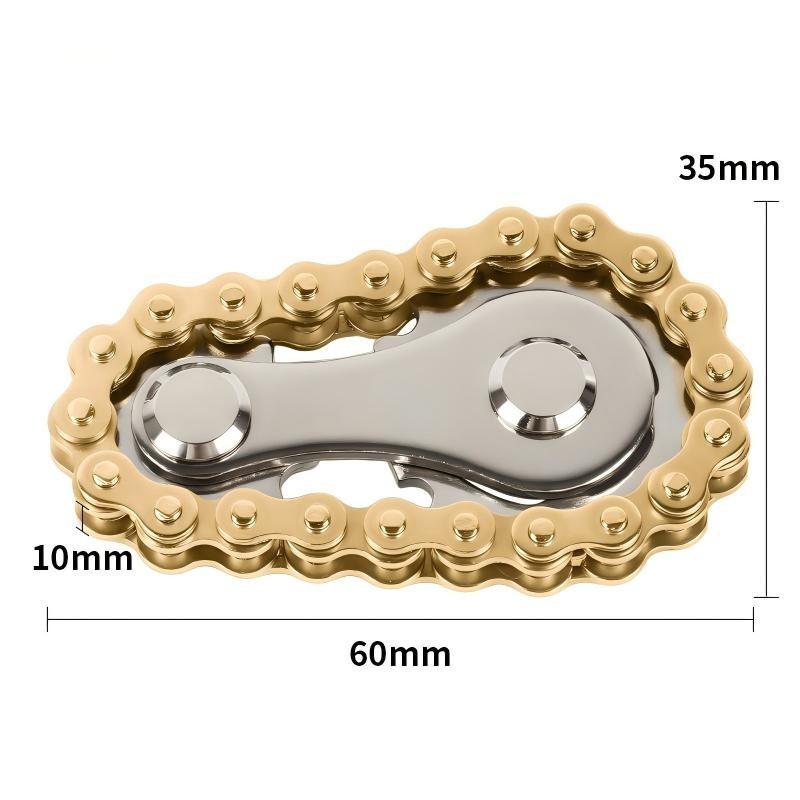Metal Fidget Spinner Toys Sprockets Flywheel Fingertip Gyro Decompression Toy Artifact Bike Chains Spinner Fidget For Adult Kids