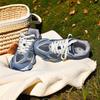 series dad shoes retro distressed dark gray height increasing men's and women's running shoes