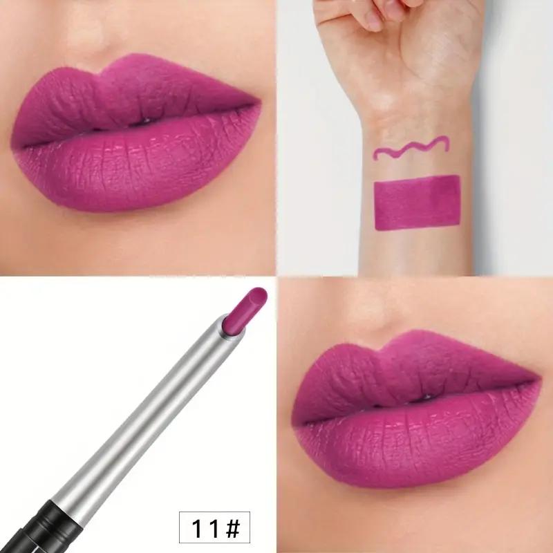 17-Color Set Lip Liner Pencil -Velvety Texture, 24-Hour Long-Wear, Waterproof & Smudge-Resistant, Can Use For Lip & Eyes