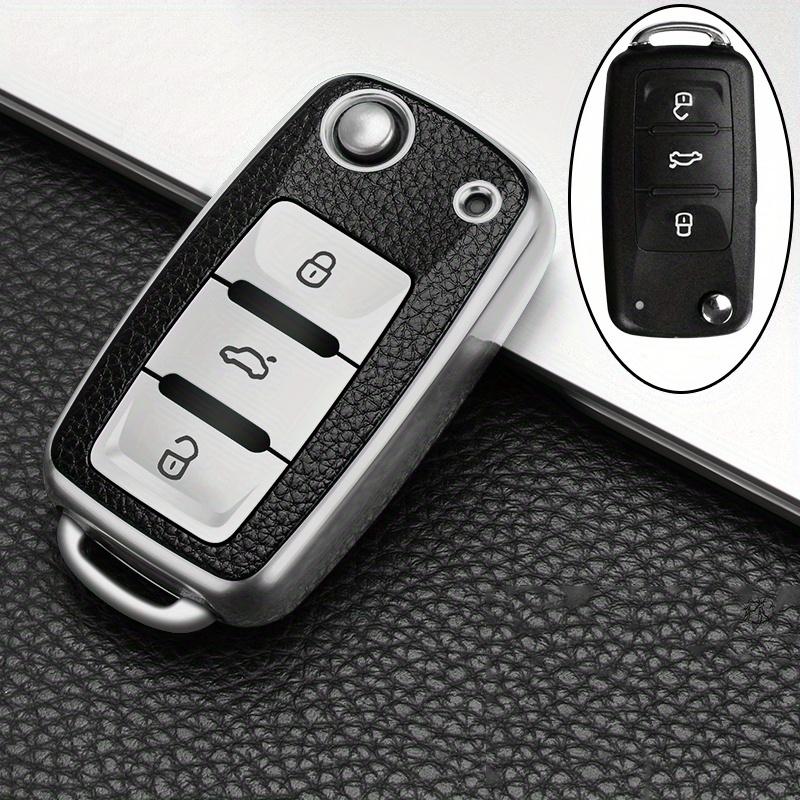 TPU Car Key Case Cover for Volkswagen Fox Tiguan Passat Golf Jetta Beetle Kodiaq Superb Octavia Seat Accessories