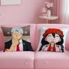 anime Undead Unluck Cushion Cover Soft  EasyWash Pillow Case  Versatile for Couch Bed Travel and Office