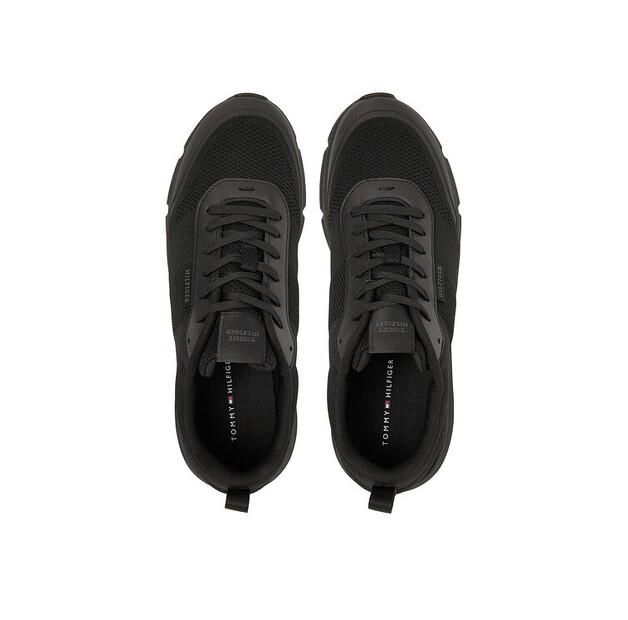Men's Sneakers Tommy Hilfiger Lightweight Modern Knit Runner Fm0fm05326 Black