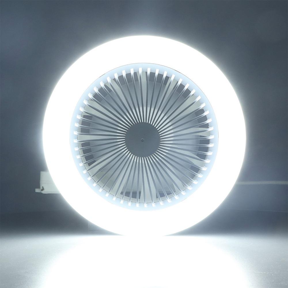 

30W Ceiling Fan Light E27 Quiet Ceiling Fan Modern LED Fan Lamp Living Room білий