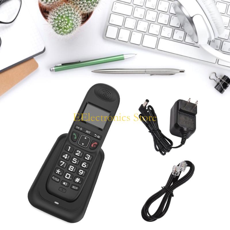 B03C D1003 Digital Cordless Phone for Business Offices Home Handheld Phone Low Radiation with LCD CallerID Storage Redials