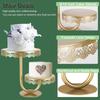 Multi Tiers Presentation Tray Display Stand for Sweet and Treats Decorative Round Metal Dessert Holder Parties Supplies