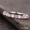 1pc Inlaid Synthetic Zircon Ring, A Fashionable Wedding Tail Ring
