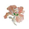 Spilla Versatile a Forma di Fiore Elegante Charme Peonia con Dettagli in Smalto e Perle Caratteristiche per Donna