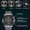 LIGE Business Watches Mens Top Brand Luxury Quartz Wristwatch 3Bar Waterproof Chronograph Luminous Watch for Gentleman Gift+Box