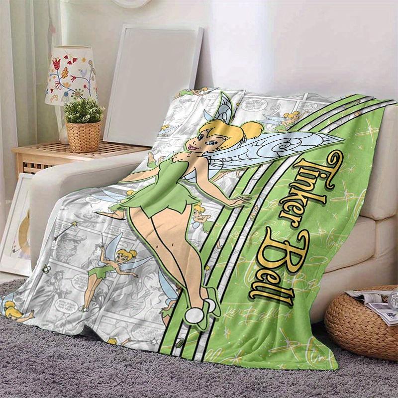 

1pc. Tinker Bell Cartoon Blanket, Seasonal Universal Home Decorative Throw Blanket,Soft Flannel Throw Blanket, Living Room, Travel, Camping, 100x150cm