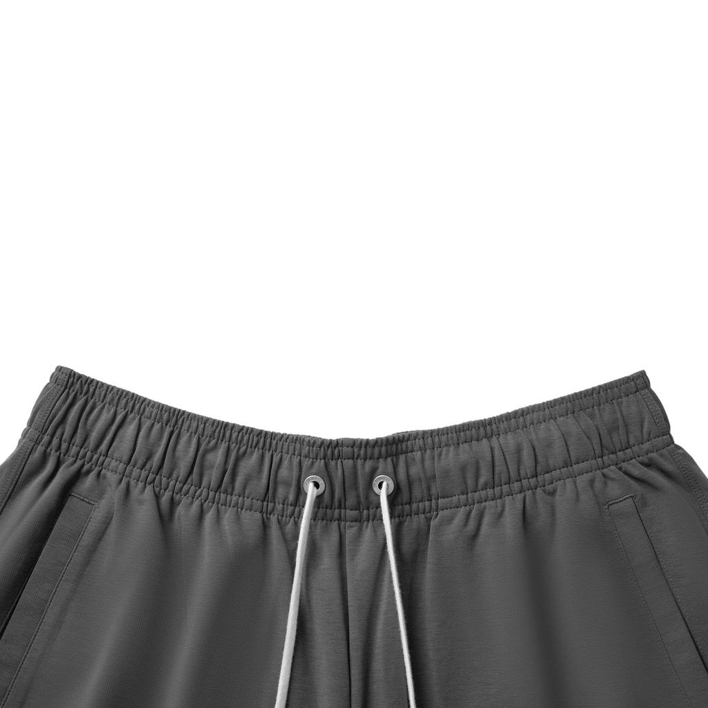 Li Ning Anti-Five Series Comfortable Simple Versatile Letter Mid-Rise Drawstring Straight Loose Knit Sports Pants Men pants Coal-Gray AKLV217-5