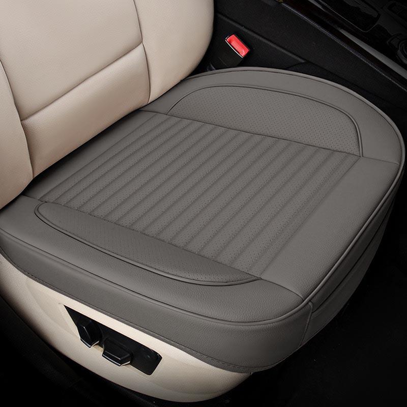 GM Full Surround Non-Slip Wear-Resistant Car Seat Cushion Set - Breathable Nappa Leather, All-Season, Three-Piece